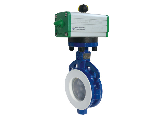 PFA Pneumatic Butterfly Valve (Actuatech)